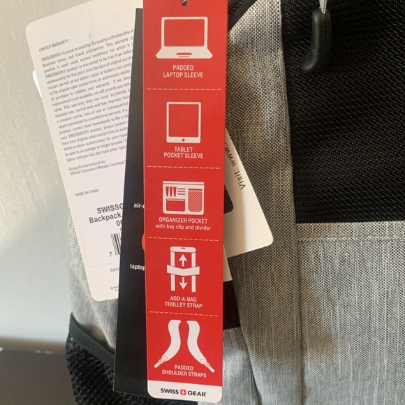 Swiss Gear 18" Multi Pockets with Padded Laptop Backpack. - Picture 5 of 12